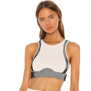 EUC ALO electric bra in bone